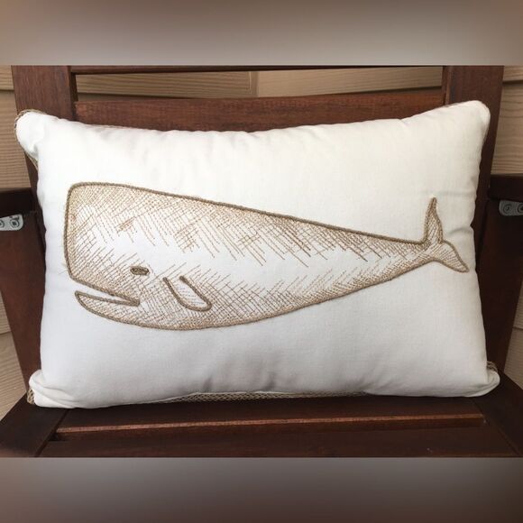 Whale Throw Pillow NWT - Picture 2 of 3